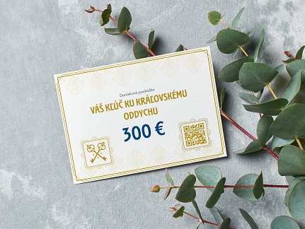 Darčeková poukážka v hodnote 300 €