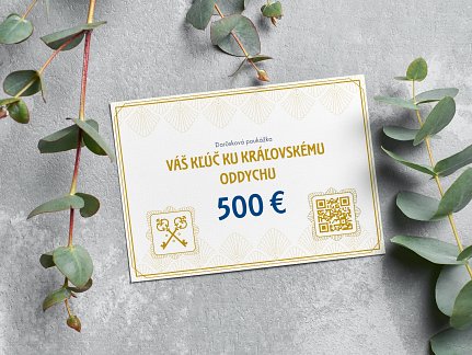 Darčeková poukážka v hodnote 500 €